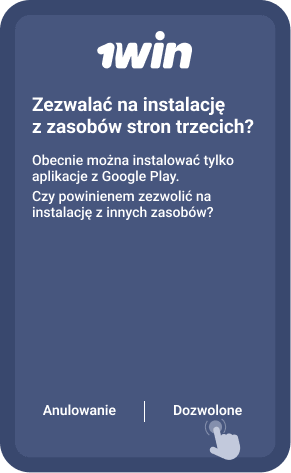 Zezwól na zainstalowanie aplikacji